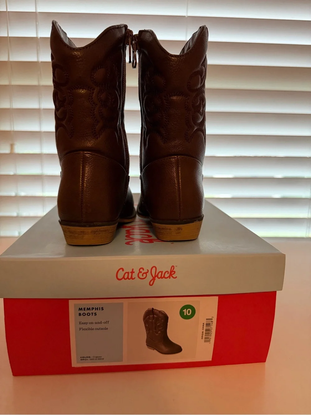 Cat & Jack Brown Toddler Western Memphis Boots